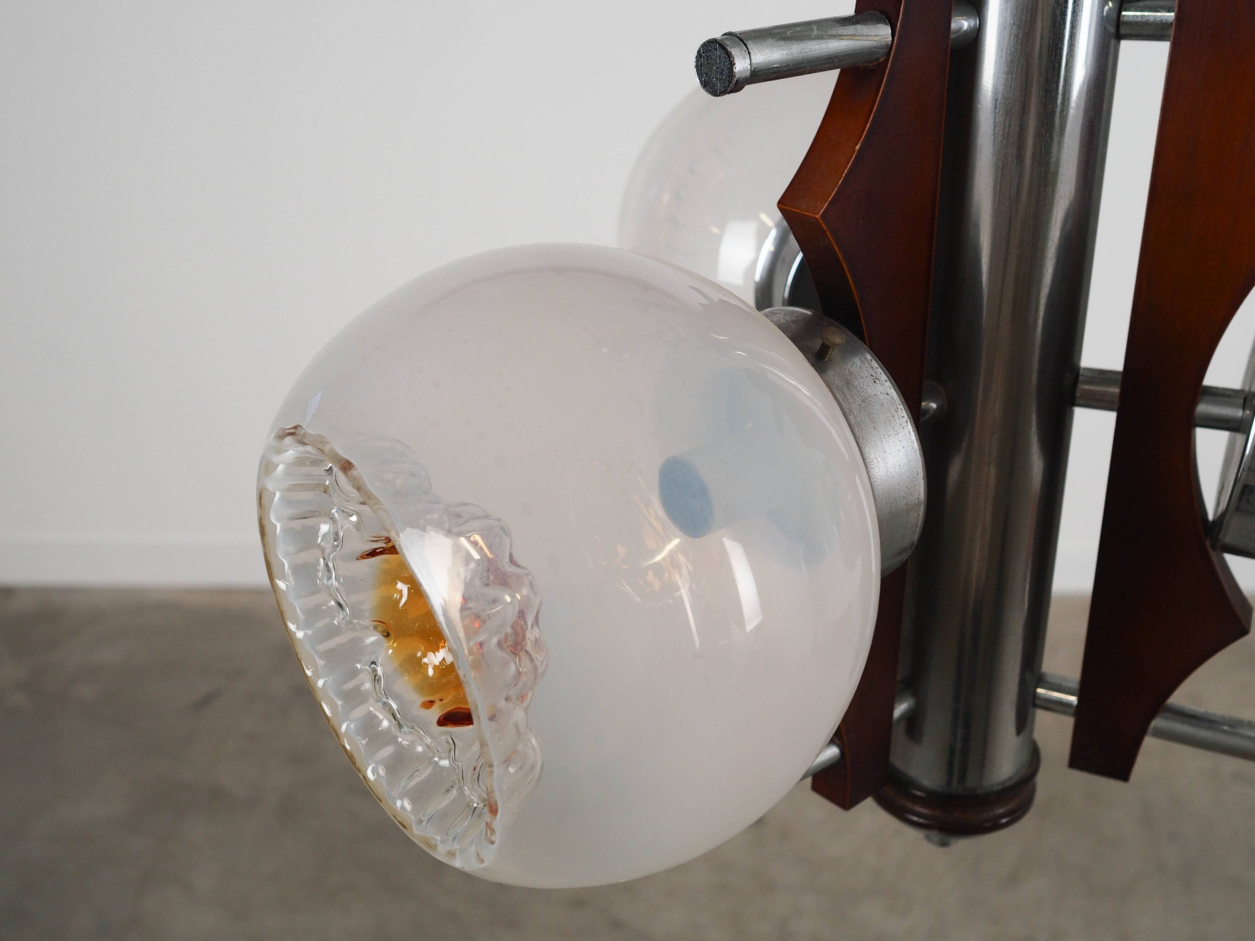 Pendant lamp, Murano glass, Italian design, 1970s, production: Italy