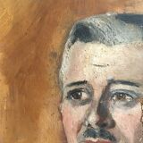 Portrait vintage oil
