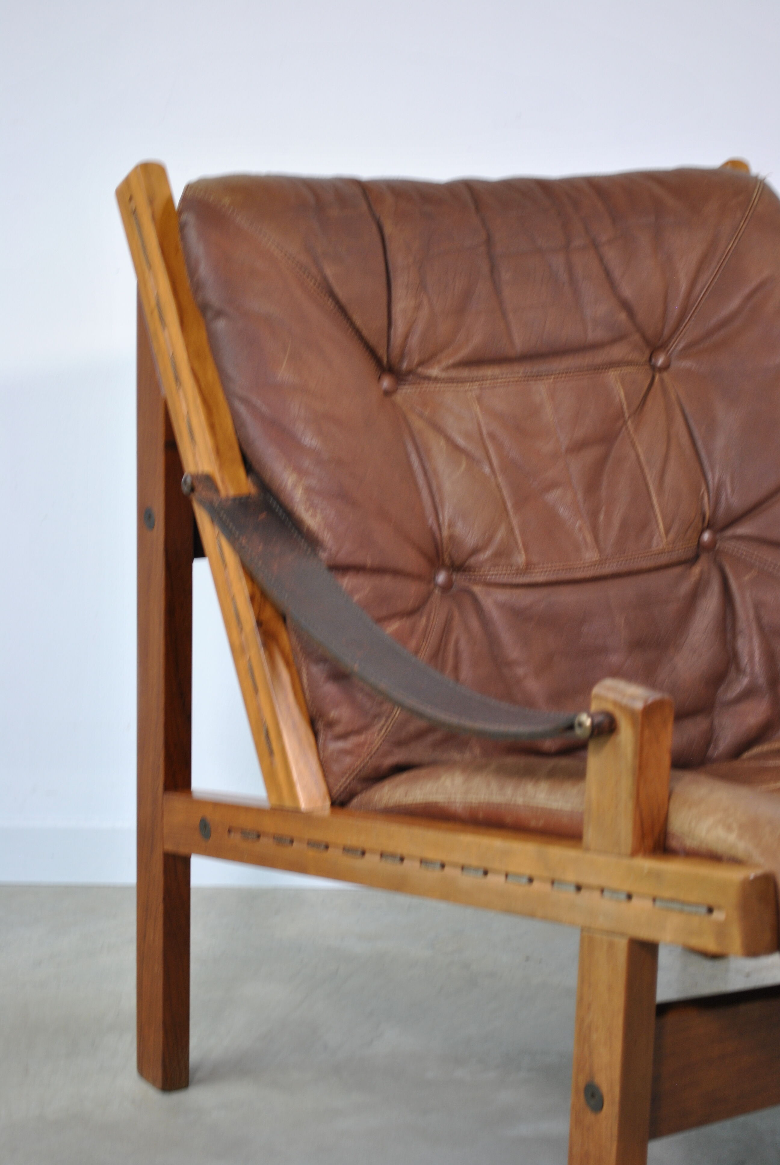 Safari armchair by Torbjörn Afdal for Bruksbo Norwegen 1960.