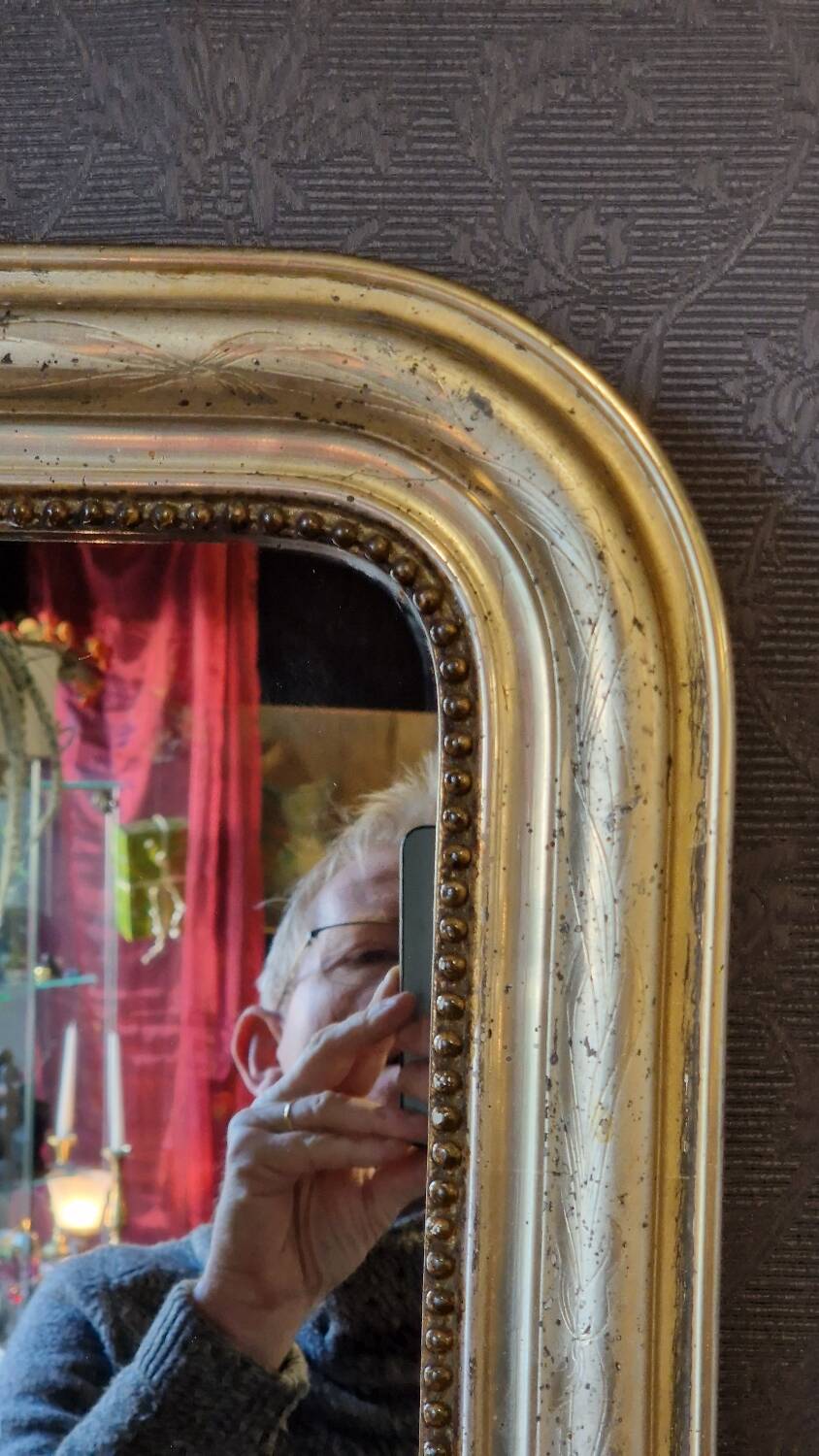 Louis philippe gold mirror