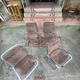 Suite of 4 chairs by Gastone Rinaldi, Italy circa 1970