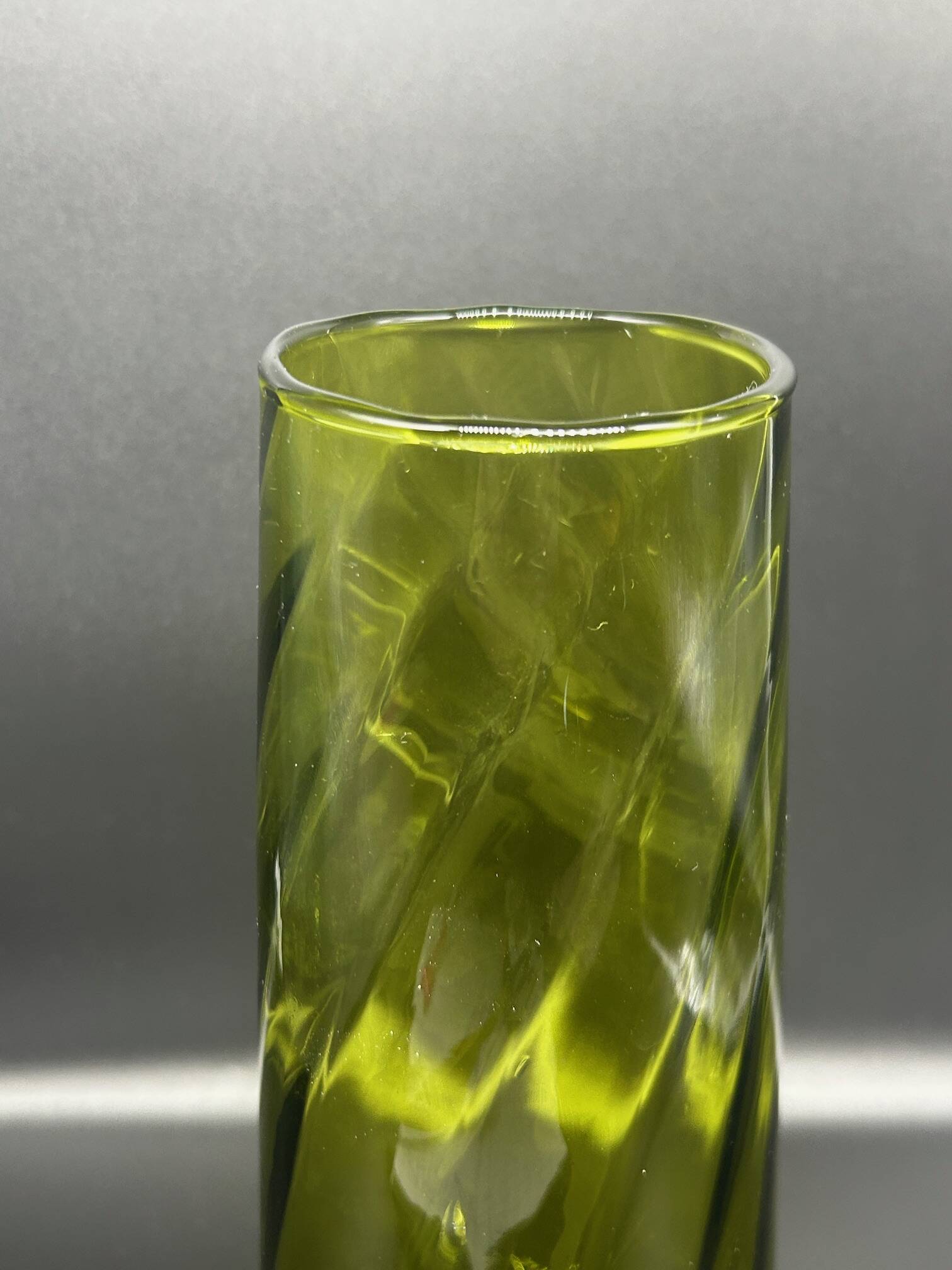 Large glass vase from the 1970s