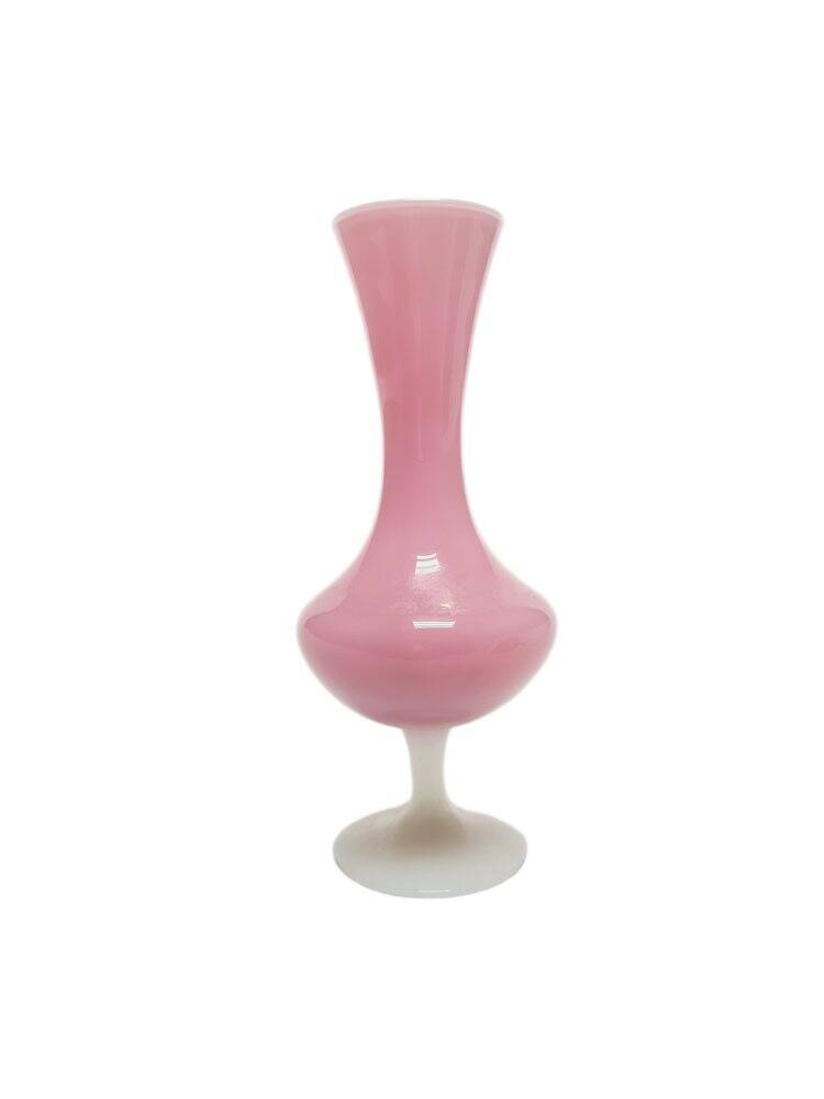 Vase en verre attribué à Stelvia pour Empoli, Italie, années 1950