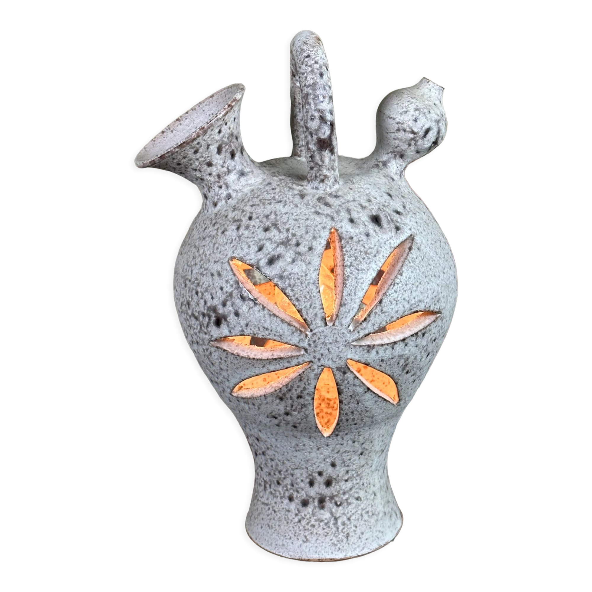 Vintage stoneware lamp 70