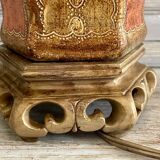 Ceramic lamp with Venetian decor