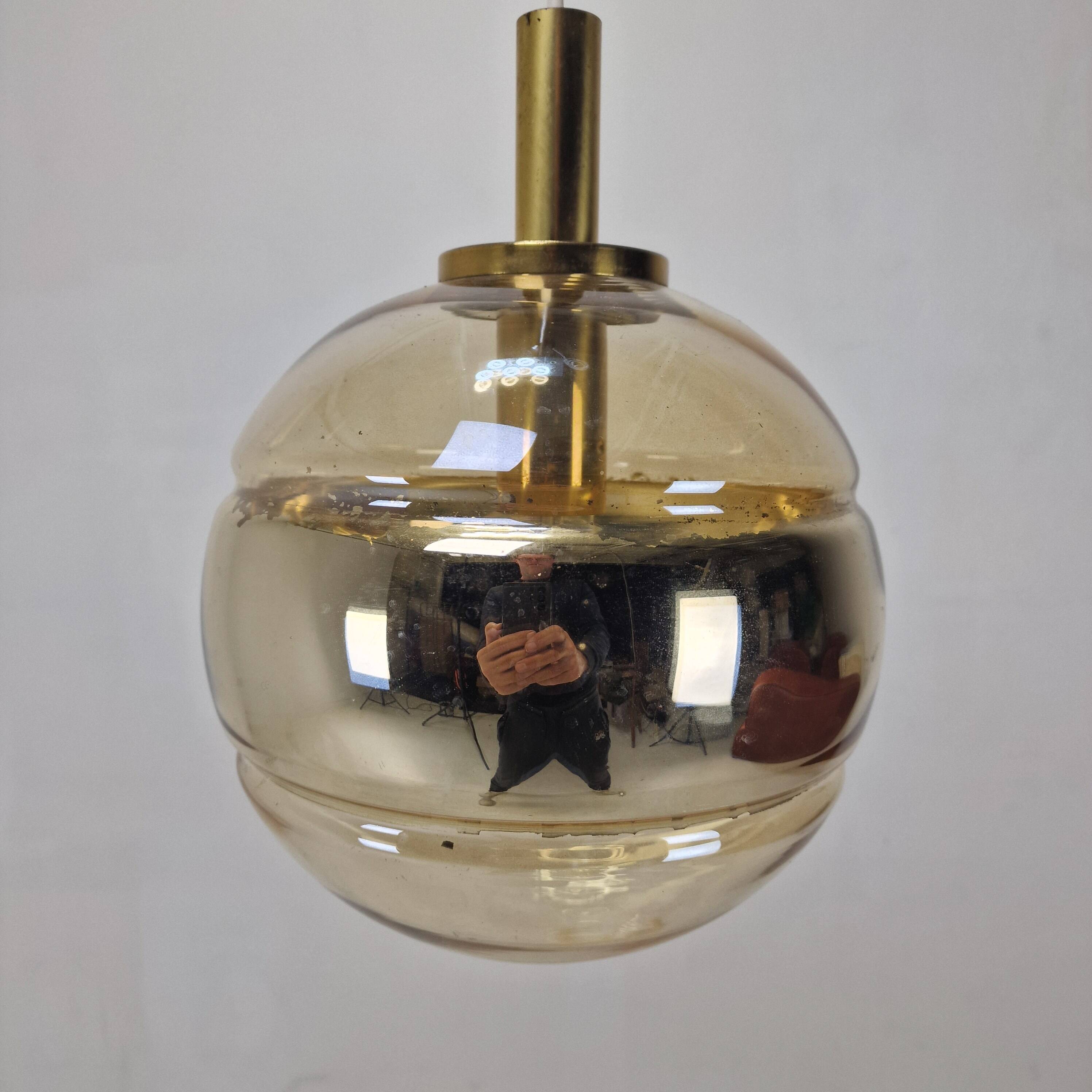 Elegant Mid-Century Modern Pendant by Peill & Putzler, Germany 1970's
