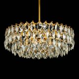 Lustre Bakalowits in brass and crystal glass, Austria, 1960s