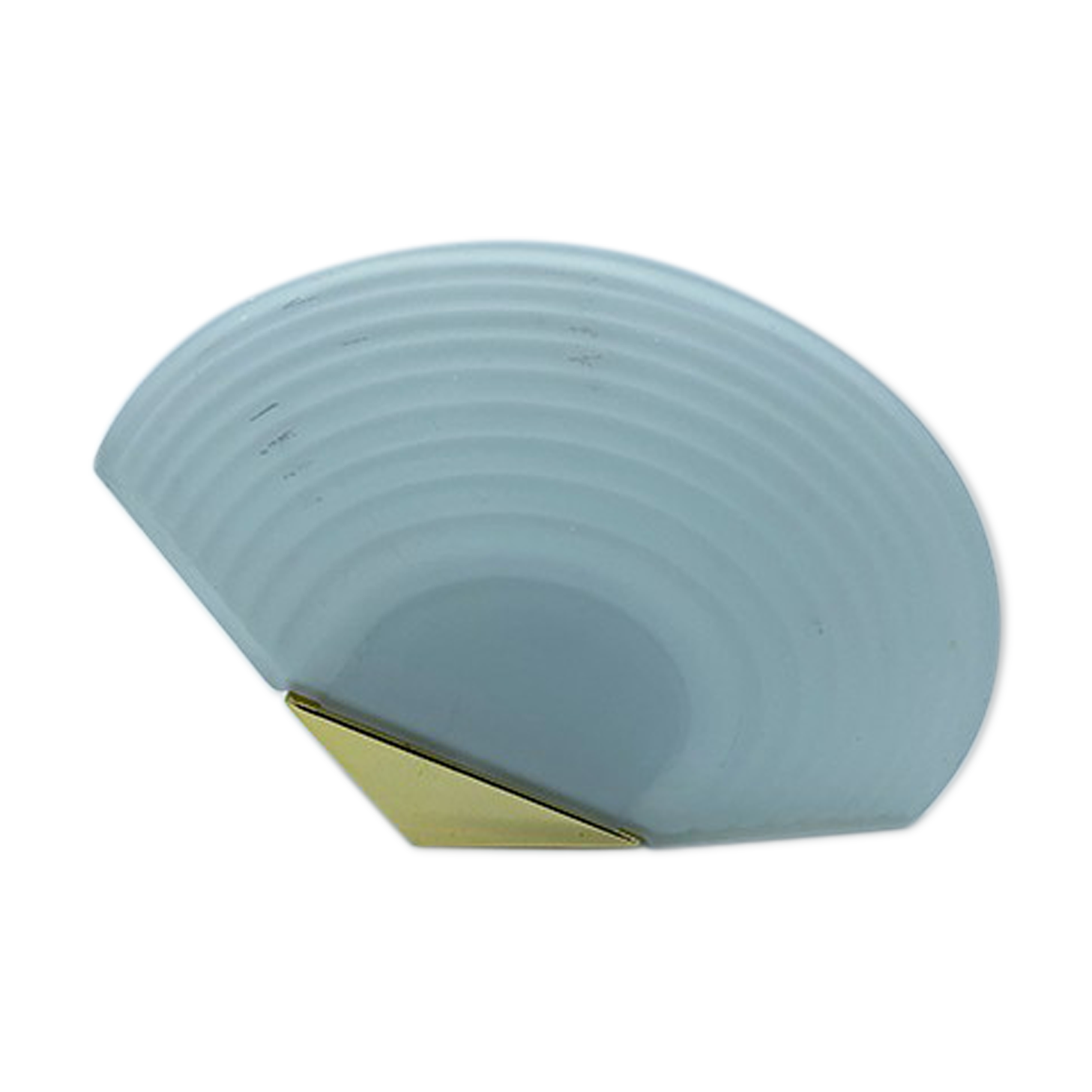 Brass and glass wall lamp