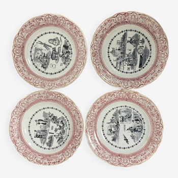 Vintage patterned plates