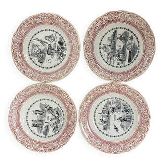 Vintage patterned plates