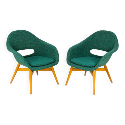 Fauteuils par Miroslav Navratil pour Tatra Nábytok, années 1960, ensemble de 2