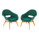 Fauteuils par Miroslav Navratil pour Tatra Nábytok, années 1960, ensemble de 2