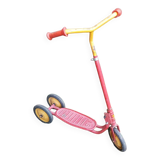 Ancienne trottinette nordy enfant métal rouge années 70 vintage