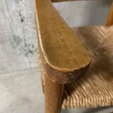 High straw chair for children