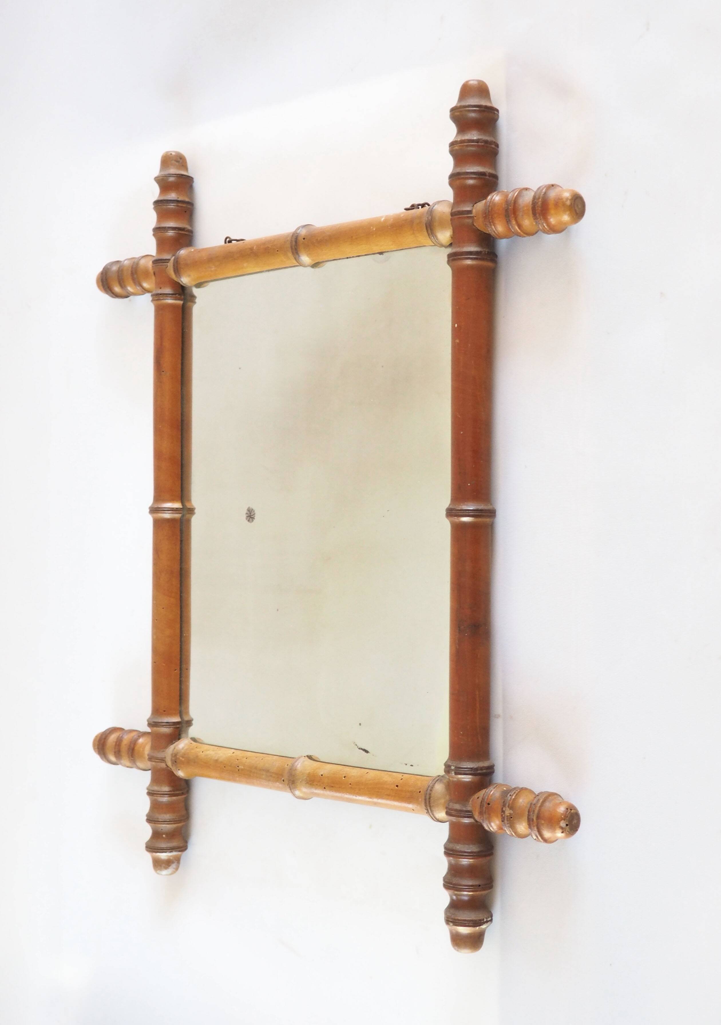 "Bamboo" mirror 1900