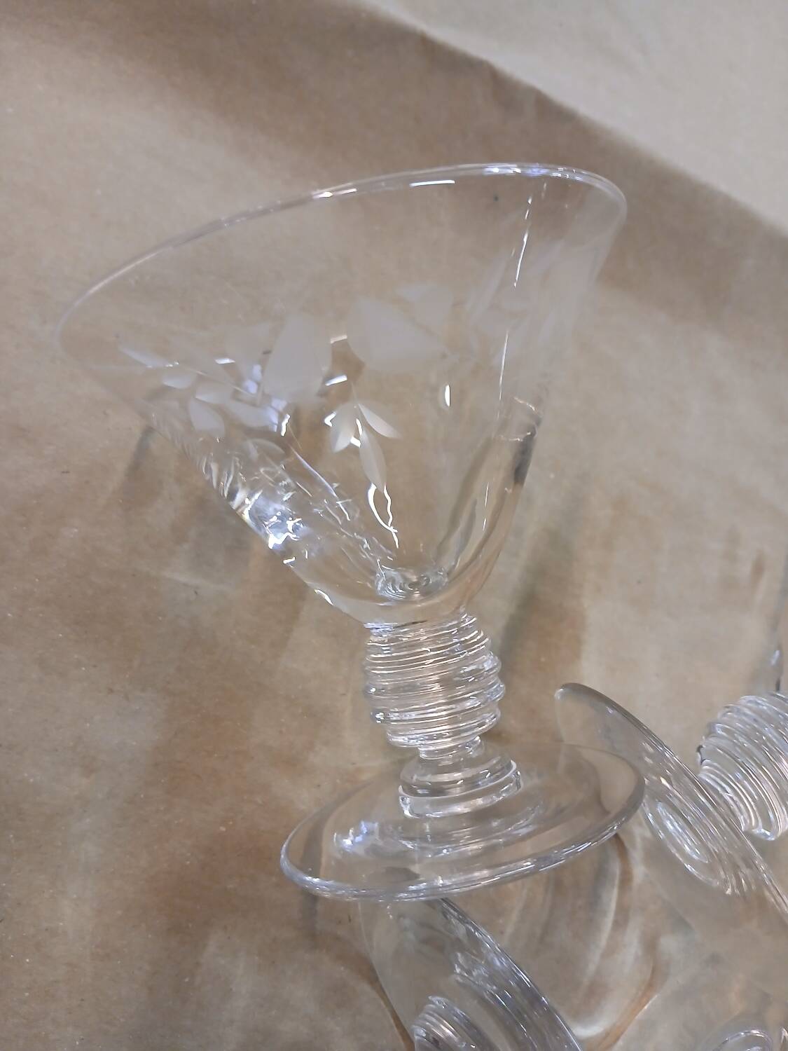 4 coupes à champagne anciens