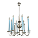 Art Deco Chandelier with Matching Sconces, Czechoslovakia 1930s
