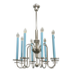 Art Deco Chandelier with Matching Sconces, Czechoslovakia 1930s