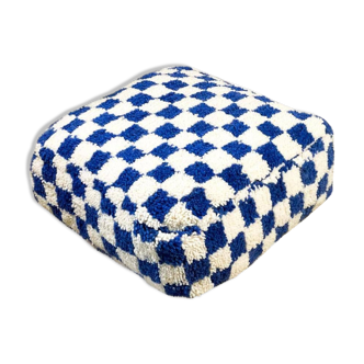 Moroccan pouf-custom plaid pouf-Berber Moroccan pouf