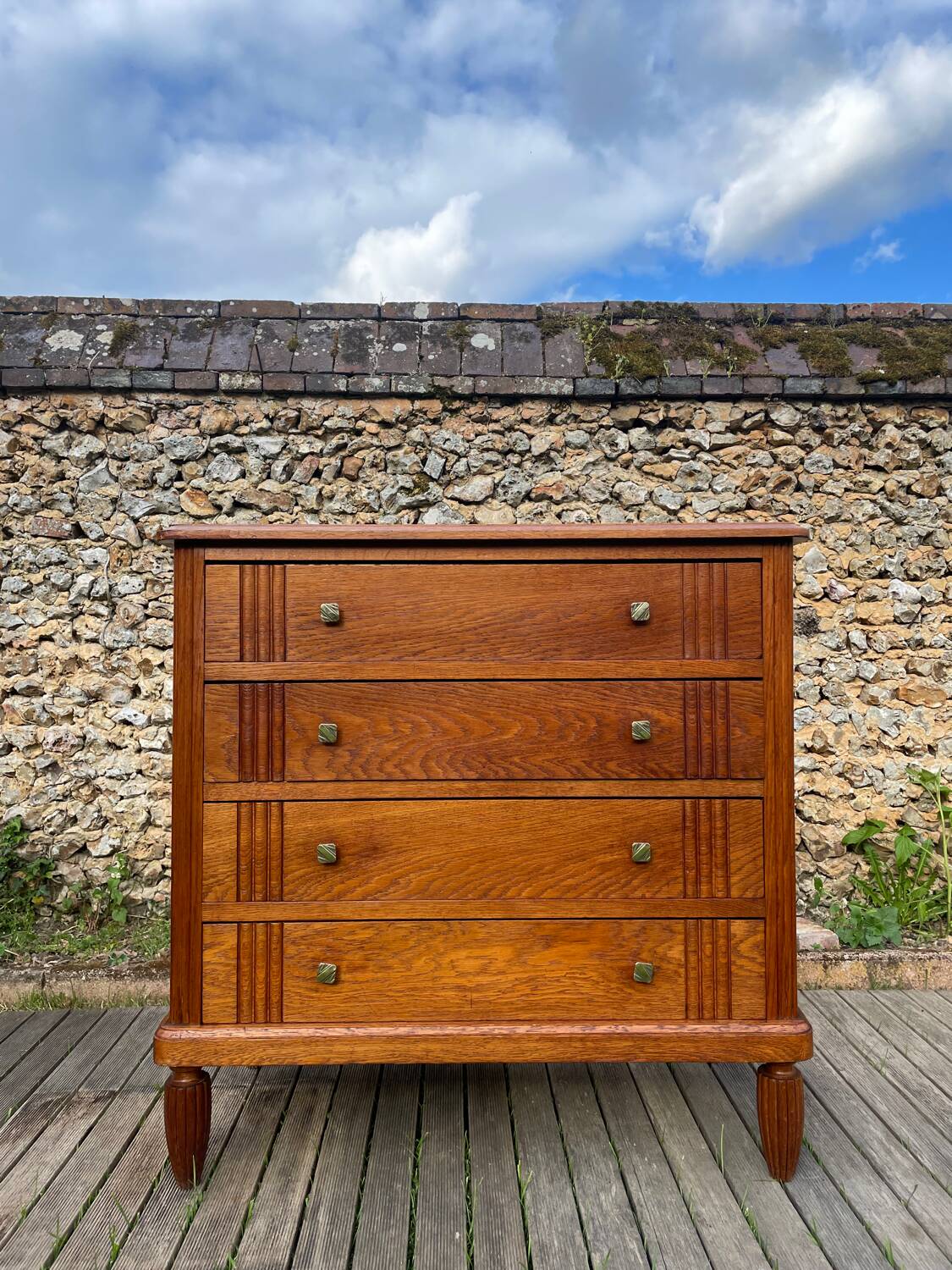 Vintage oak chest of drawers 1940