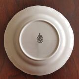 5 assiettes à cake "Réverbère fin" KG Lunéville
