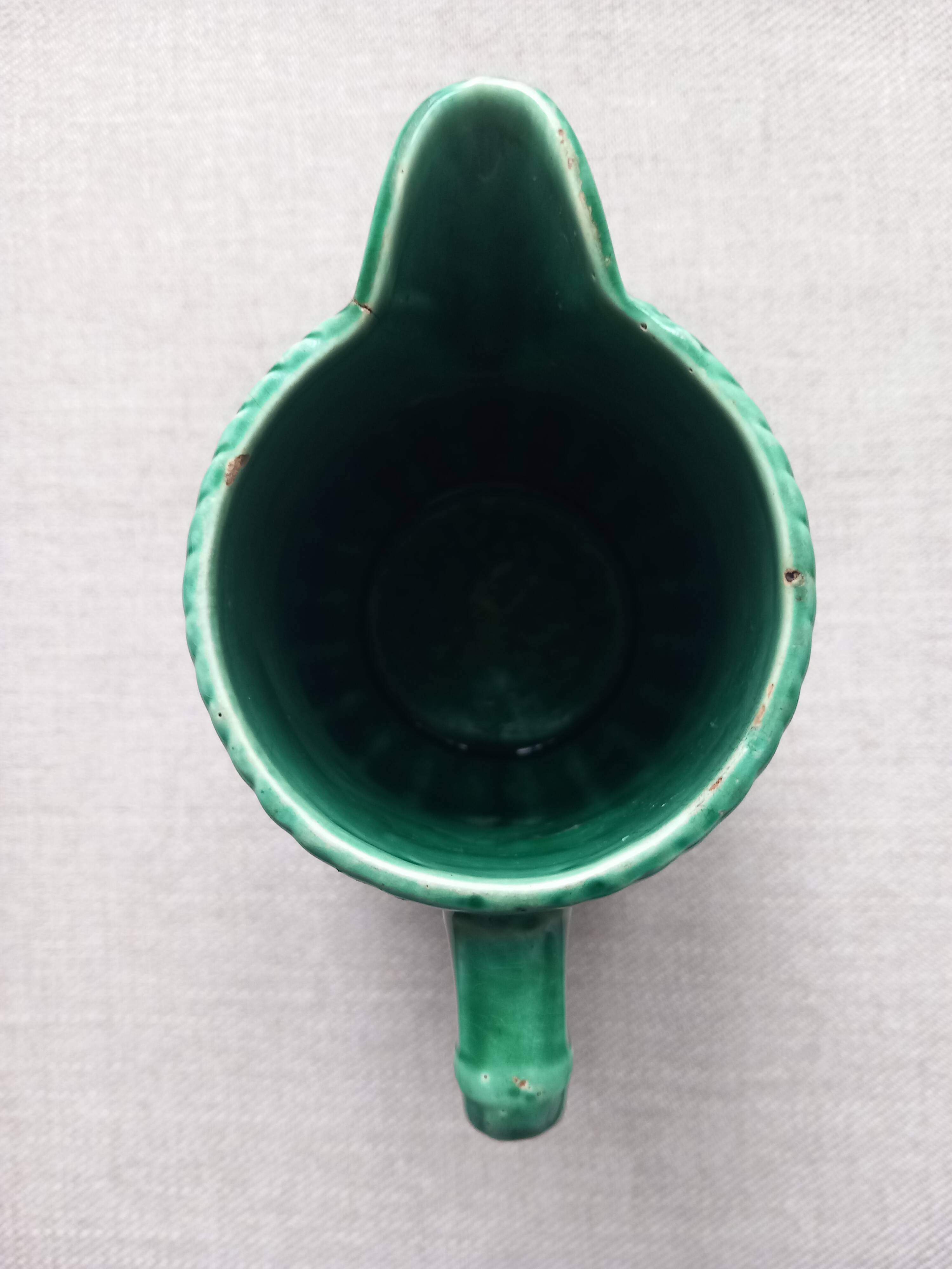 Barbotine jug from SARREGUEMINES