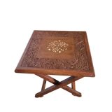 Table d'appoint marqueterie de nacre