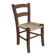 Chaise d'enfant vintage bois et corde