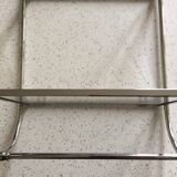 Glass and chrome shelf