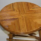 Vinatge rattan side table