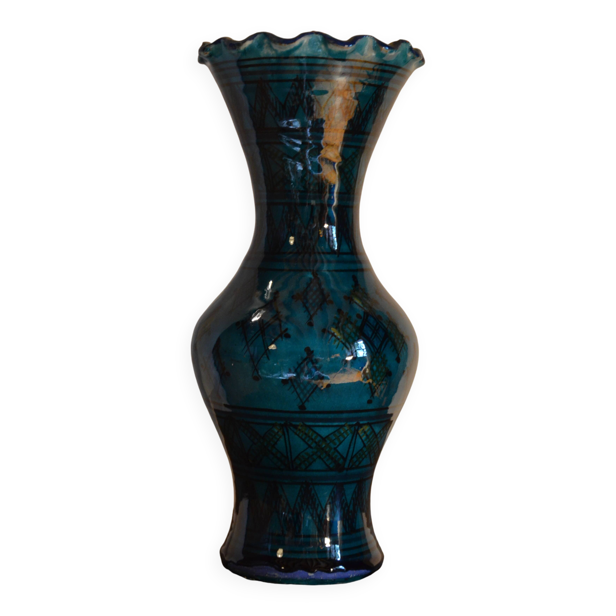 Moroccan Safi ceramic vase