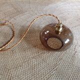 Smoked glass globe Hanging
