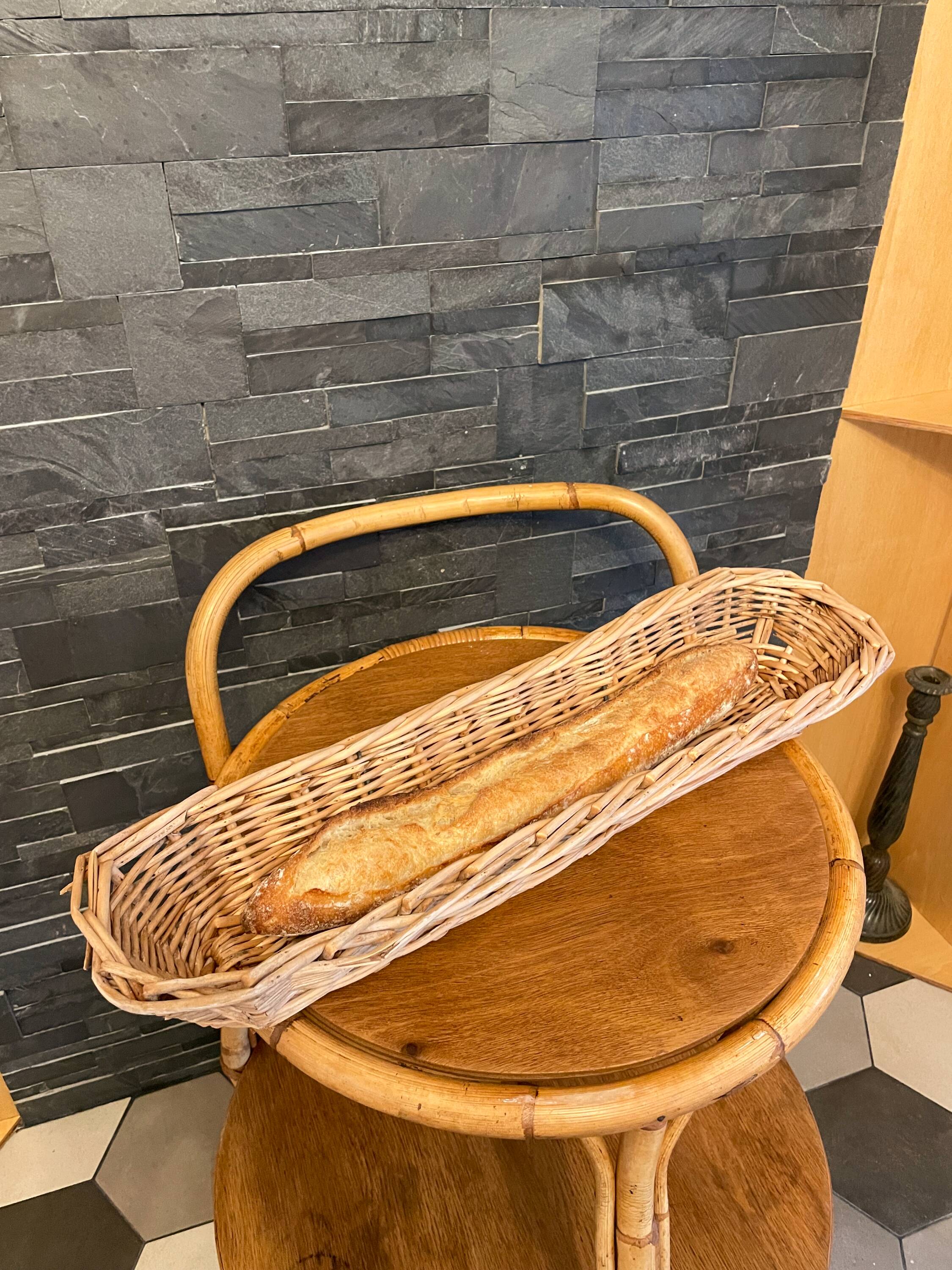 Antique wicker baker's basket - 64cm