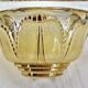 Wall lamp double fires copper metal art deco glassware ezan opalescent gilded