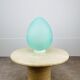Egg lamp Domec pale green glass 70s