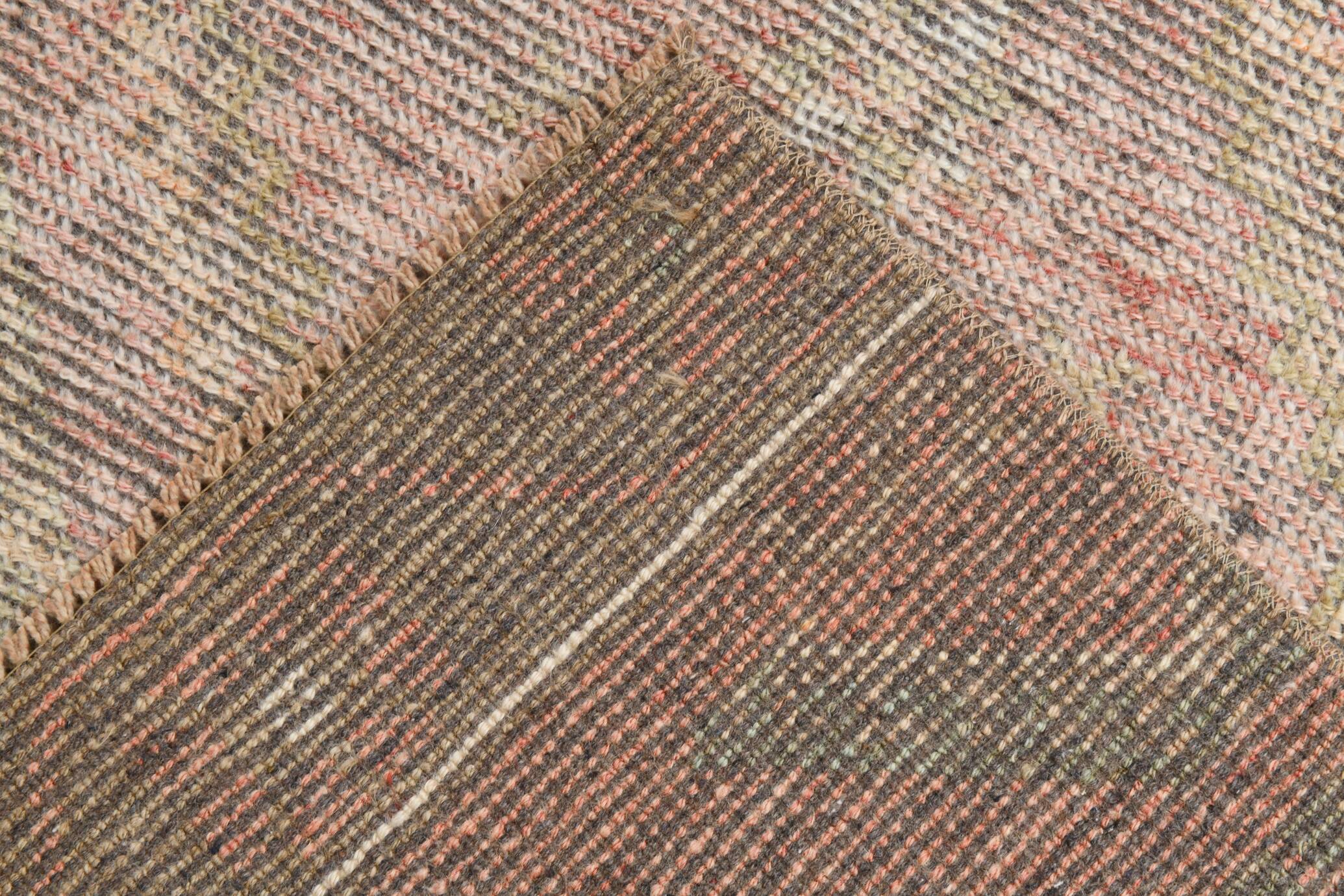 3x10 Cream Brown Soft Vintage Runner Rug 90x306Cm SK 21941