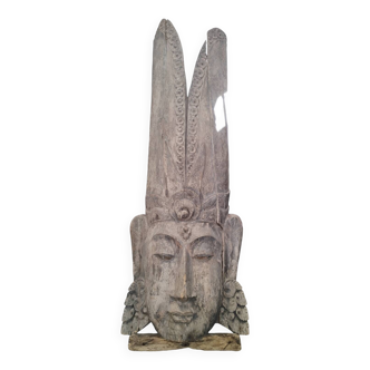 masque statue indonésien