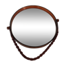 Orange round mirror 1970