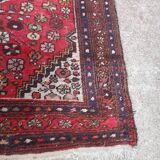 Ancien tapis en laine fait main