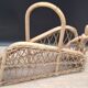 Rattan magazine rack