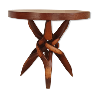 African teak root table 50s