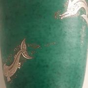 Wilhelm kage 'argenta' ceramic vase for gustavsberg sweden 1940s marked