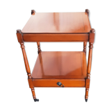 Bedside table solid varnished cherry - marway brand