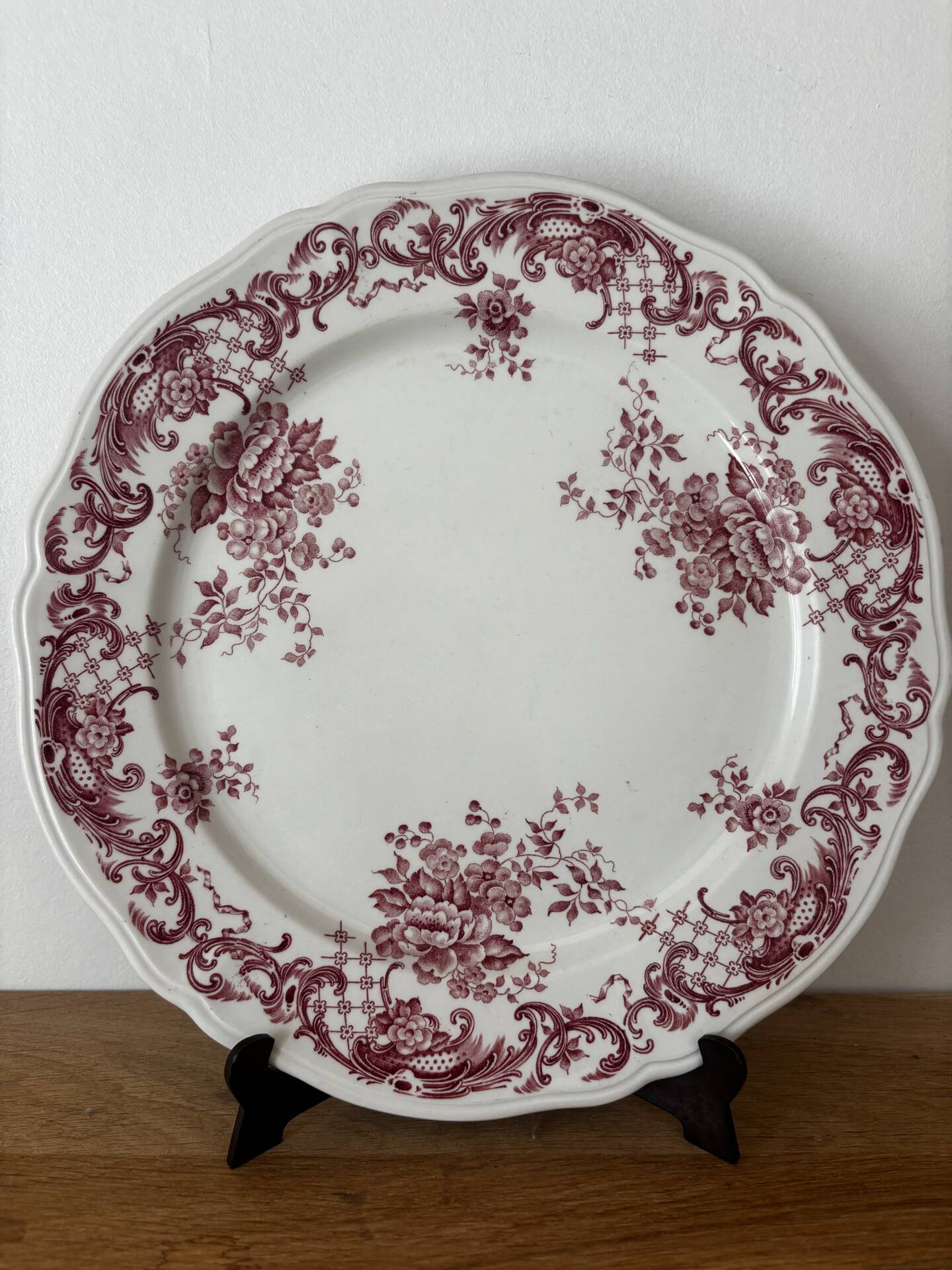 Ensemble de 3 assiettes plates et une à dessert villeroy et boch