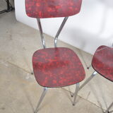 Chaises en formica 1960