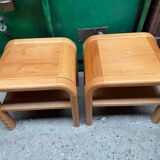 Mid-century Danish Brutalist bedside tables by Villy Nørgaard, 1984, set of 2