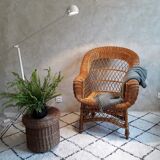 Rattan armchair
