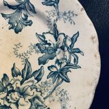 Flat plate 1960 ceramic Lucette 20cm Terre de fer old vintage