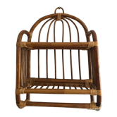 Étagère vintage en rotin