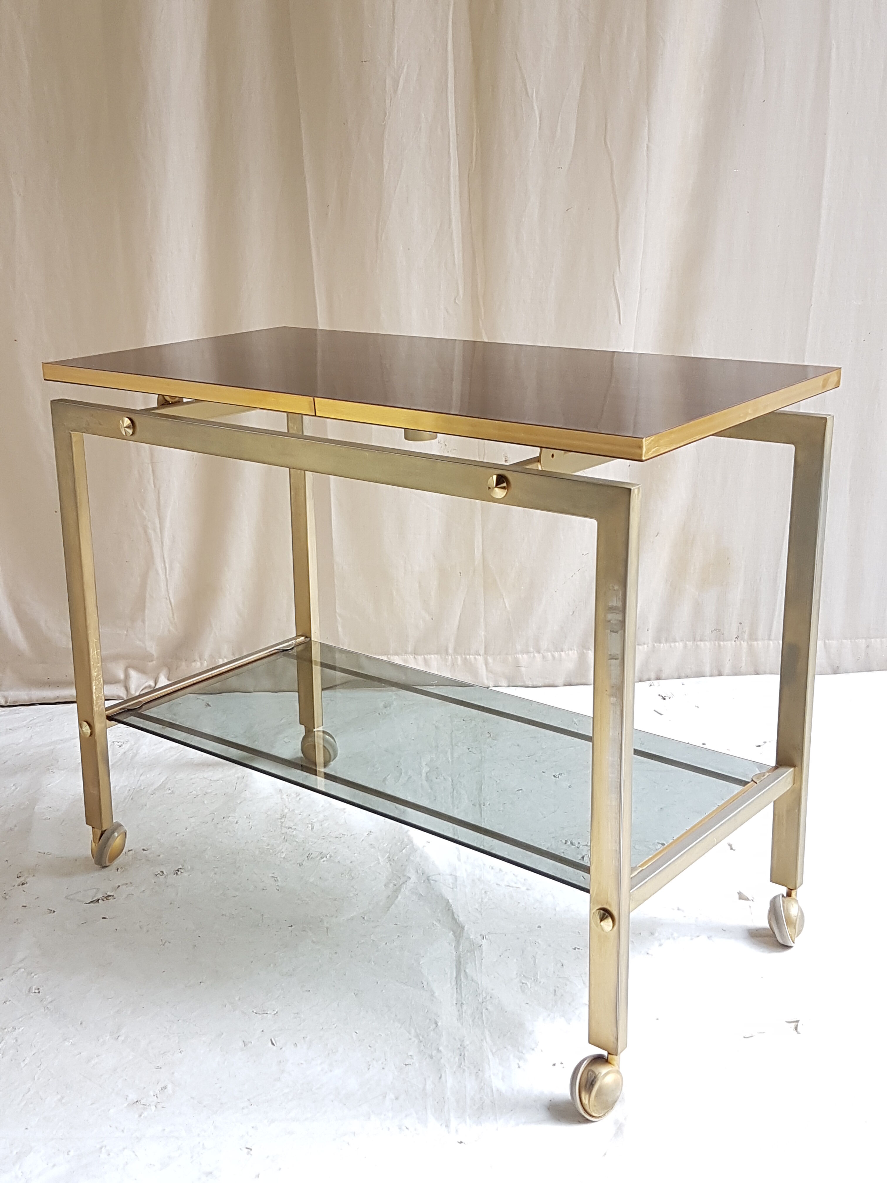 Console vintage plateau pivotant